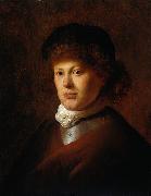Jan lievens Portrait of Rembrandt van Rijn oil on canvas